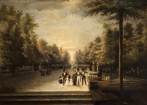 View of the Paseo de Cristina by Unbekannt Unbekannt